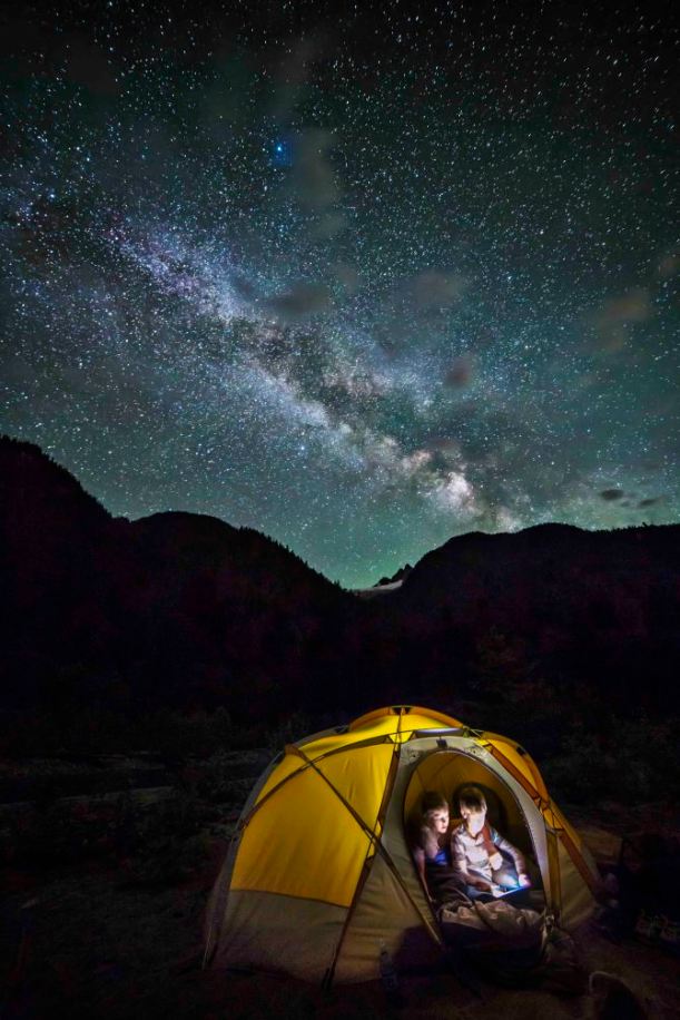Camped under the Milky Way 